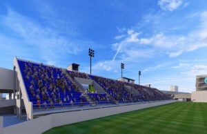 nueva tribuna en el Estadio León Kolbowski Atlanta
