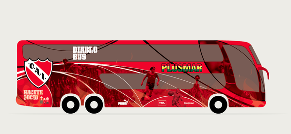 Independiente presenta su Diablo Bus - Marca de Gol