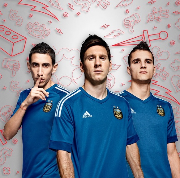 Camiseta Argentina adidas 2015 alternativa Messi