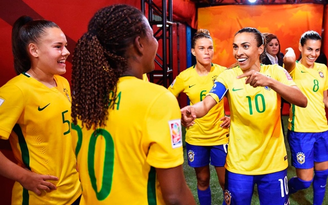 Camiseta Selección Femenina Brasil 2015