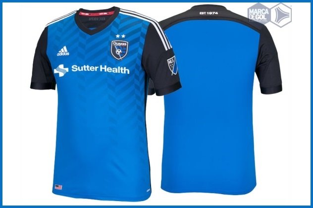 San Jose Earthquakes Home Jersey 2016 - Marca de Gol