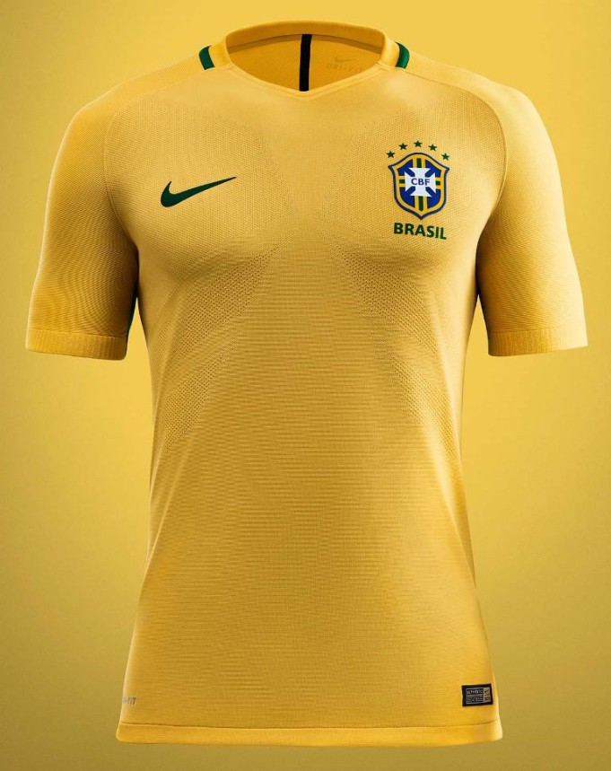 Nuevas camisetas de Brasil para la Copa América Centenario Marca de Gol
