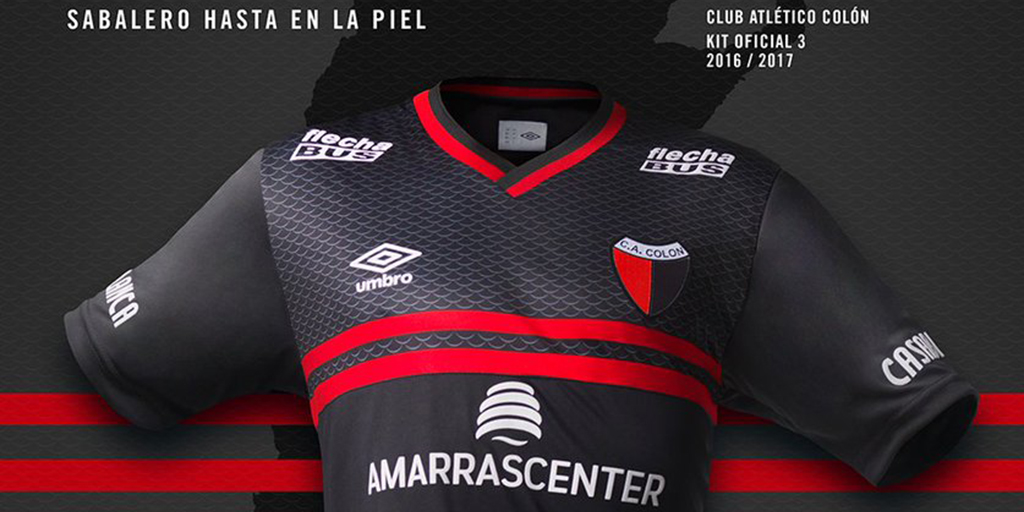 Camiseta alternativa de Colón de Santa Fe Umbro 2016/17 ...