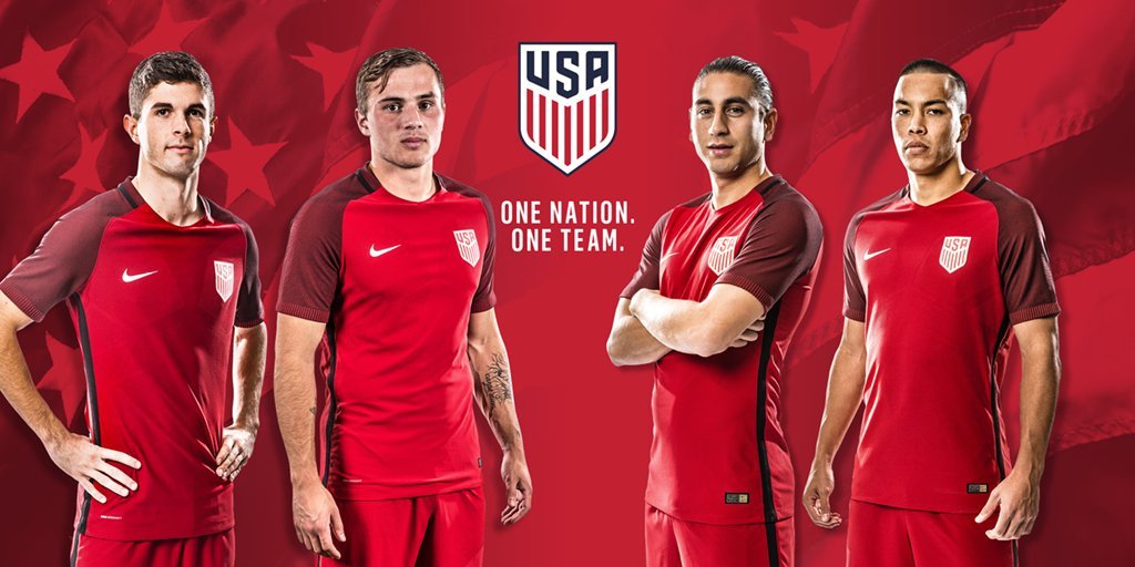 Develada la US Soccer Nike Red Jersey 2017 Marca de Gol