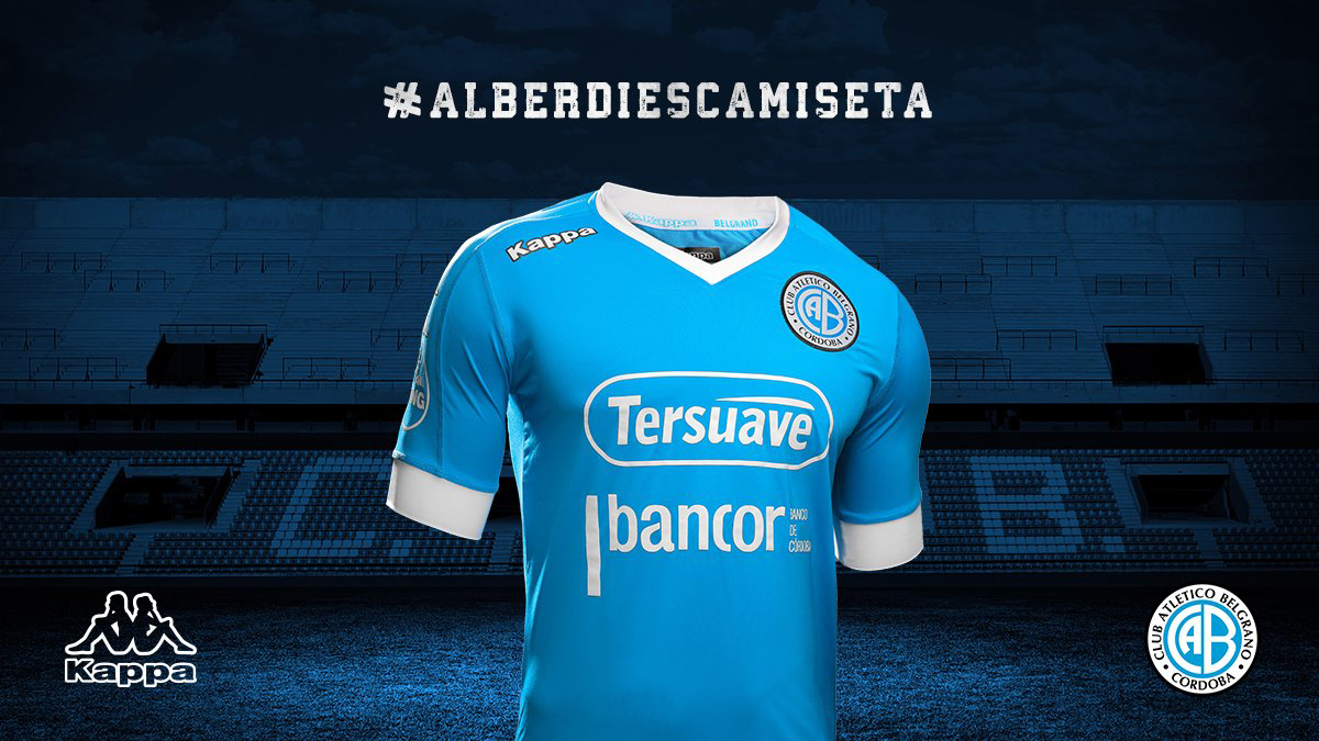 Camiseta titular Kappa de Belgrano 2017/18 - Marca de Gol