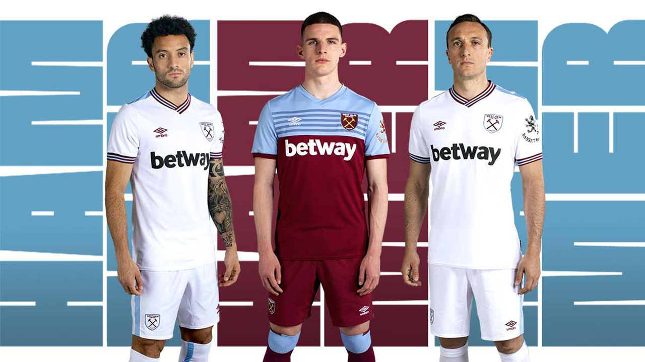 Nuevos West Ham Umbro Kits 201920 Marca De Gol